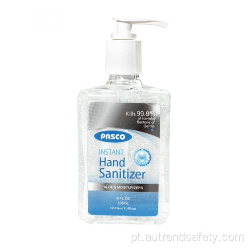 O desinfetante instantâneo para as mãos / gel desinfetante para as mãos 8oz / 236ml mata 99,9% de germes com FDA / Ce
